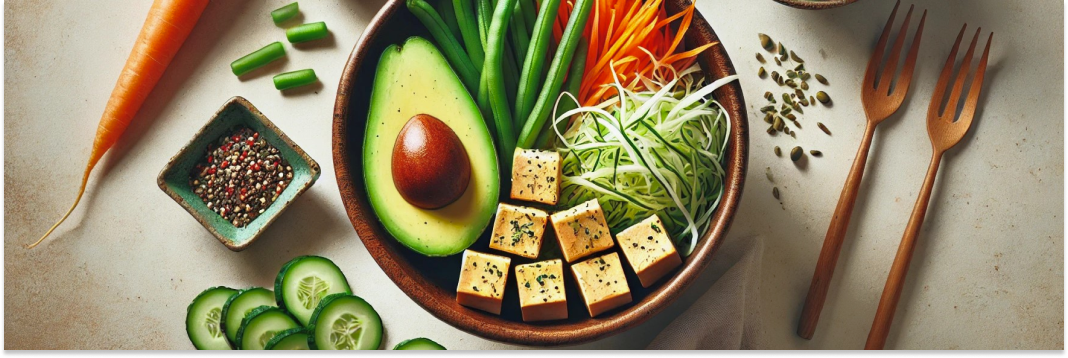 bowl z tofu i warzywami