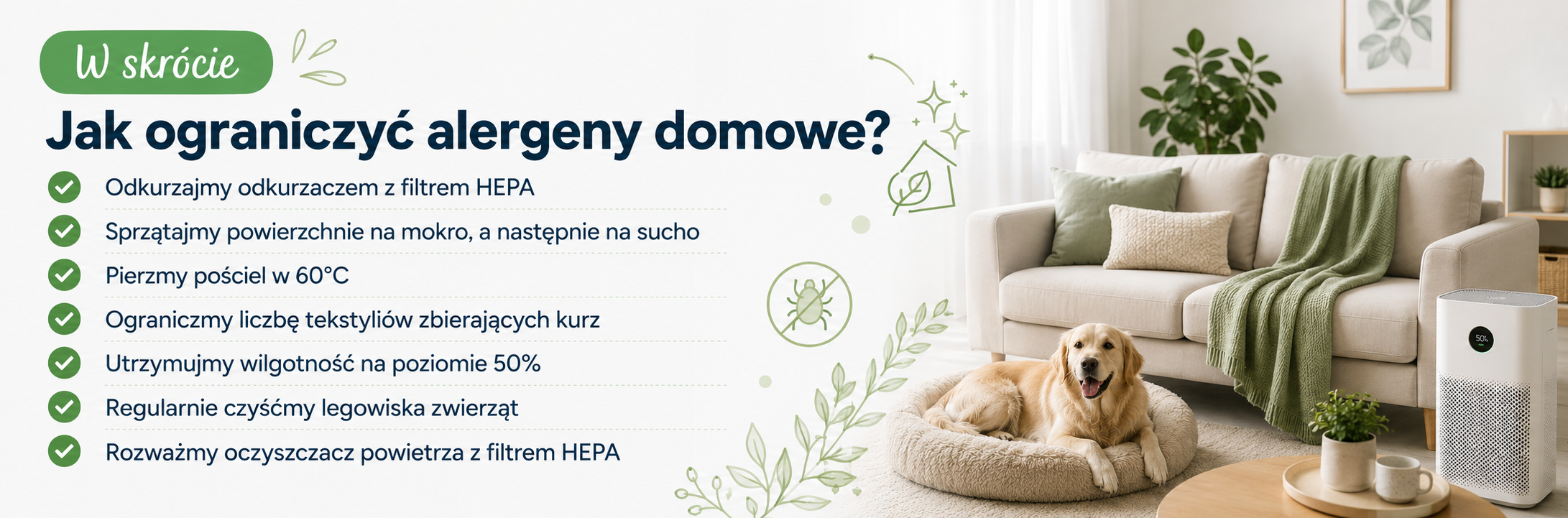 jak ograniczyć alergeny domowe