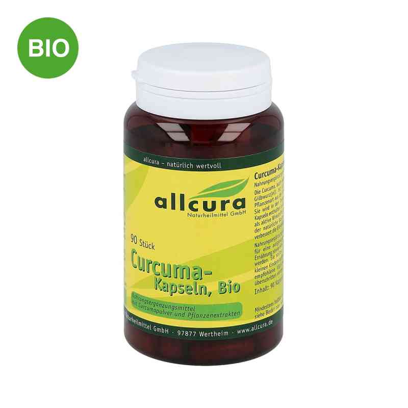 Curcuma Bio kapsułki 90 szt. od allcura Naturheilmittel GmbH PZN 00321543