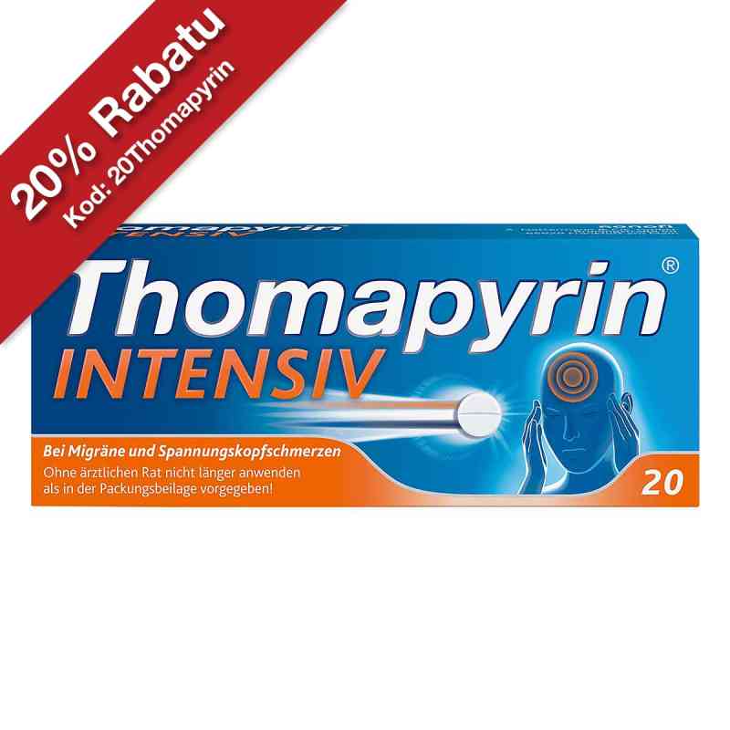 Thomapyrin Intensiv tabletki 20 szt. od A. Nattermann & Cie GmbH PZN 00624605
