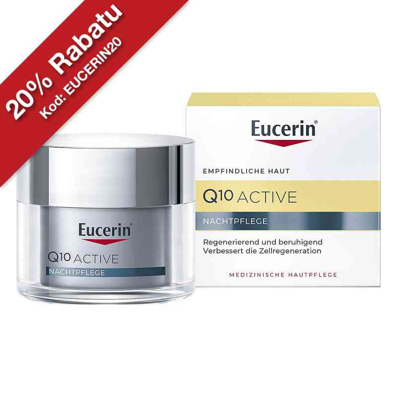 Eucerin Q10 Active krem przeciwzmarszczkowy na noc 50 ml od Beiersdorf AG Eucerin PZN 00921421