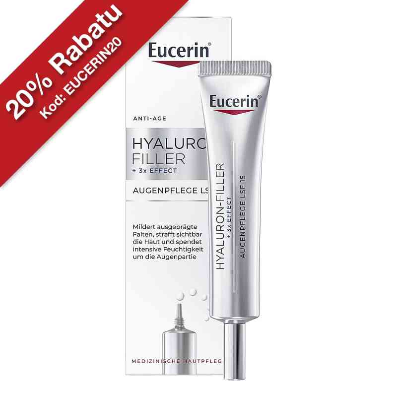 Eucerin Hyaluron-Filler krem przeciwzmarszczkowy pod oczy z kwas 15 ml od Beiersdorf AG Eucerin PZN 01552397