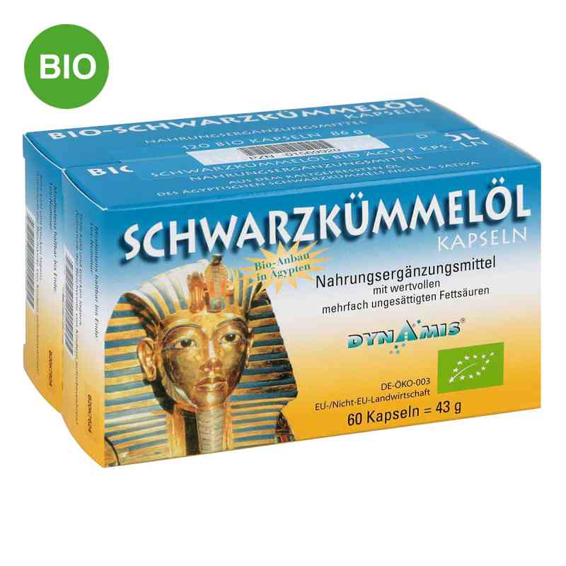 Olej z czarnuszki egipskiej kapsułki 120 szt. od Dynamis Gesundheitsprod.Vertr.GmbH PZN 01569920