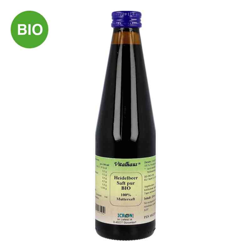Heidelbeer Saft Pur Bio Vitalhaus 330 ml od Axisis GmbH PZN 05125290