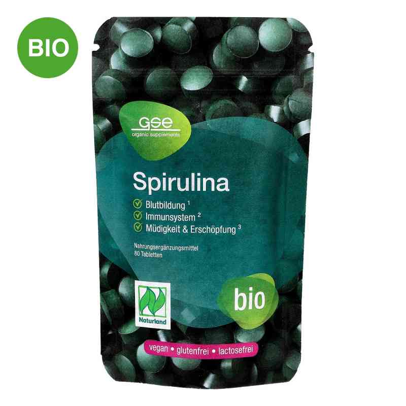Spirulina 500 mg Bio tabletki 80 szt. od GSE Vertrieb Biologische Nahrungsergänzungs- & Hei PZN 05386010