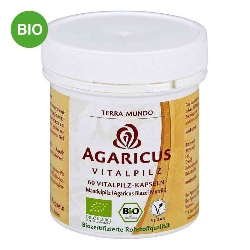 Ekstrakt z grzybów Agaricus Vitalpilz Bio Kapsułki 60 szt. od Terra Mundo GmbH PZN 06581268