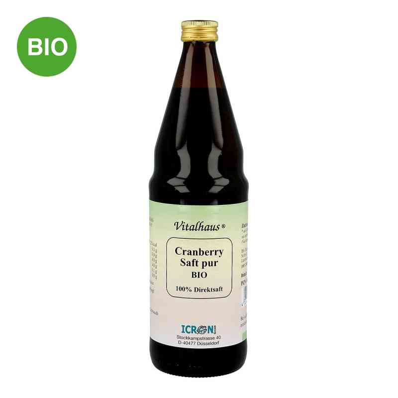 Cranberry Saft pur bio Vitalhaus 750 ml od Axisis GmbH PZN 06978646