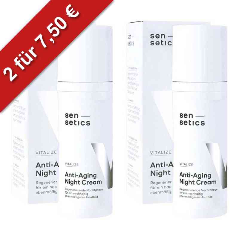 Sensetics Vitalize Anti-Aging Nachtcreme 2x50 ml od apo.com Group GmbH PZN 08101977