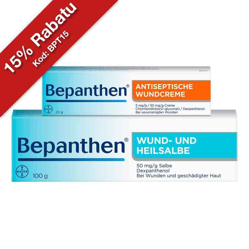 Bepanthen Wund- und Heilsalbe 50g + Antiseptische Wundcreme 20g 1 szt. od Bayer Vital GmbH PZN 08102358