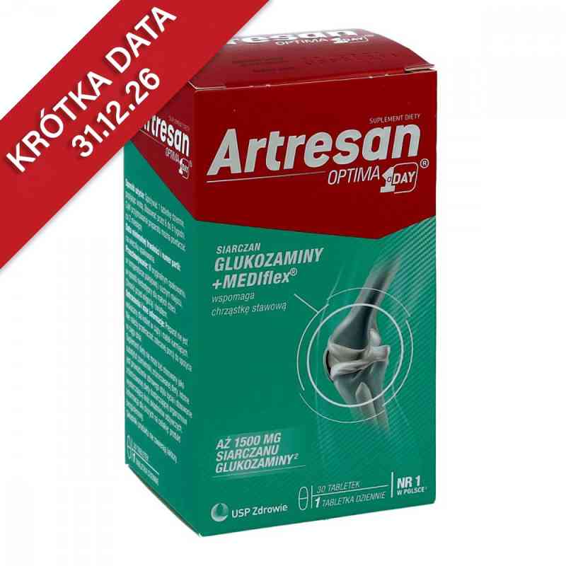 Artresan Optima 1 a day tabletki 30  od ASA SP.Z O.O. GŁUBCZYCE PZN 08300096