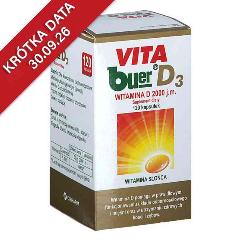 VITA buer witamina D3 kapsułki 120  od TAKEDA PHARMA SP. Z O.O. PZN 08300405