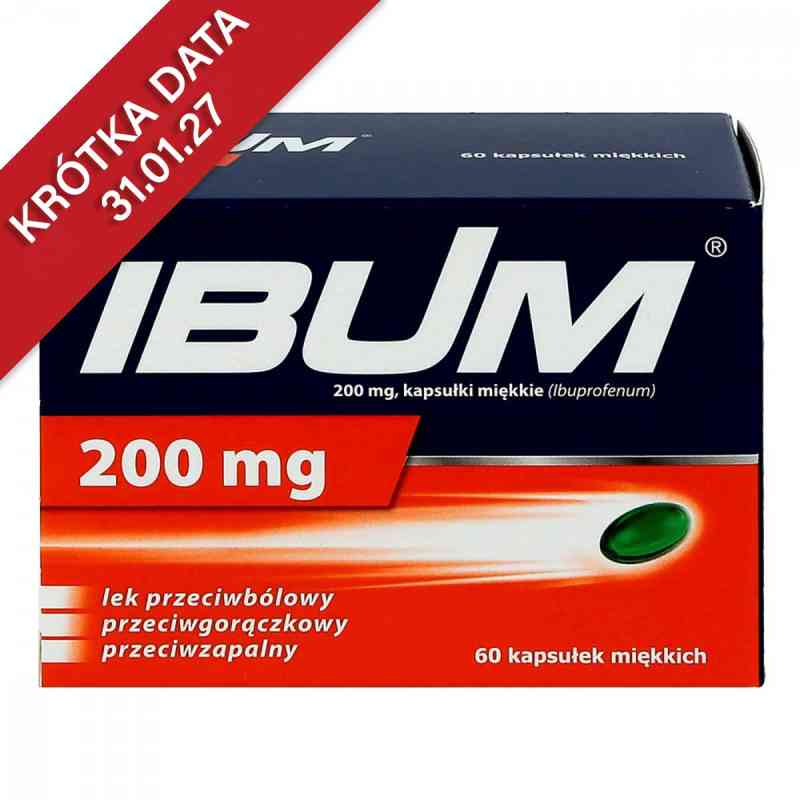 Ibum kapsułki miękkie 200 mg 60  od PRZEDSIĘBIORSTWO PRODUKCJI FARMACEUTYCZNEJ HASCO-L PZN 08300625