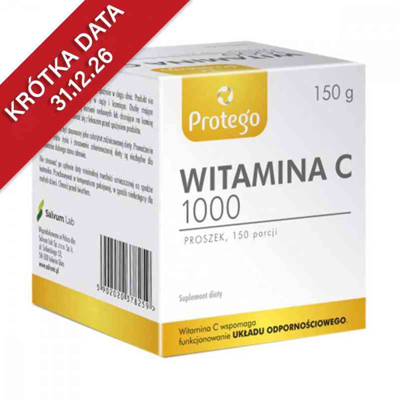 Protego Witamina C 1000 proszek 150 g od BIOTICOM PZN 08300647