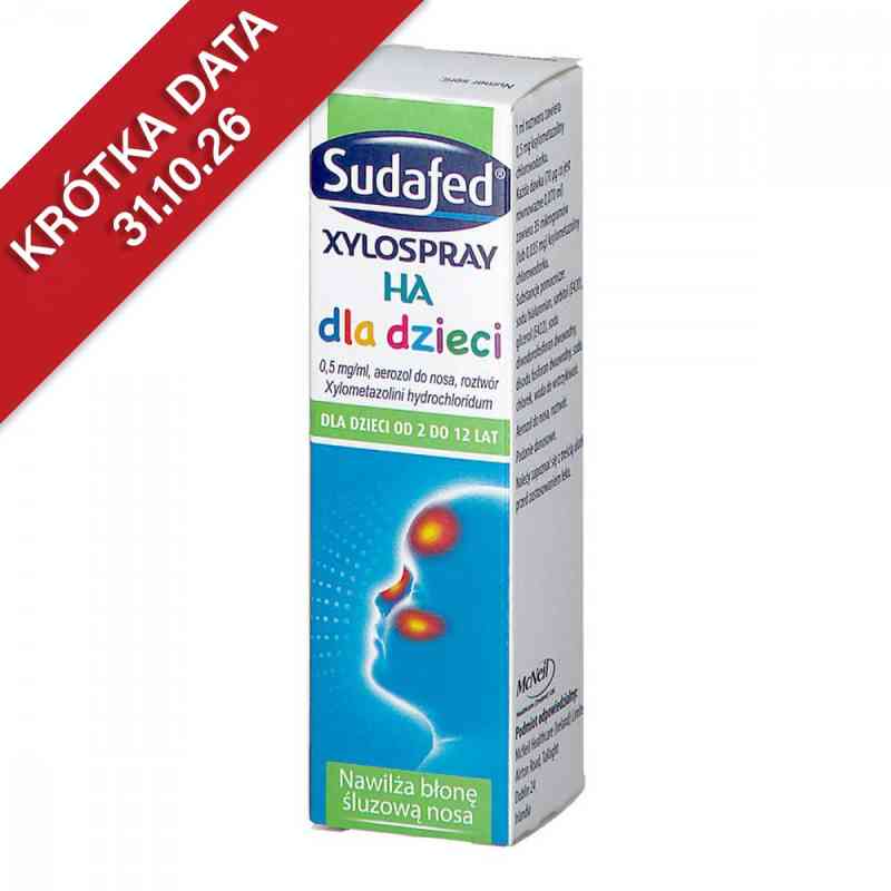 Sudafed XyloSpray HA dla dzieci aerozol do nosa 10 ml od URSAPHARM ARZNEMITTEL GMBH PZN 08300679
