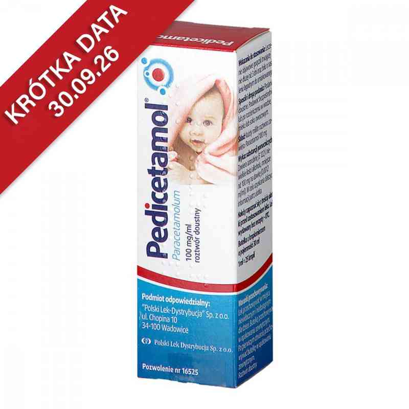Pedicetamol krople 100 mg/ml  30 ml od LABORATORIOS ERN S.A. PZN 08300955