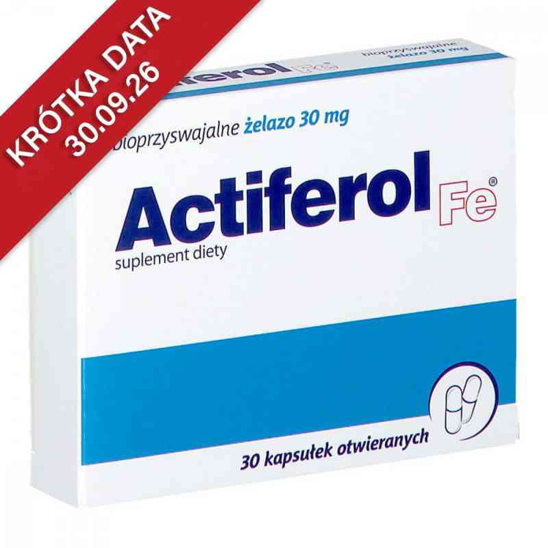 ActiFerol Fe 30 mg kapsułki 30  od POLSKI LEK  PZN 08301055