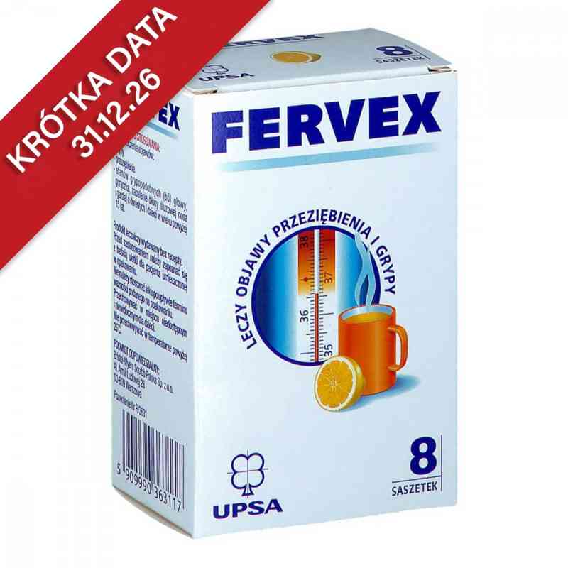 Fervex saszetki smak cytrynowy 8  od UPSA SAS PZN 08301301
