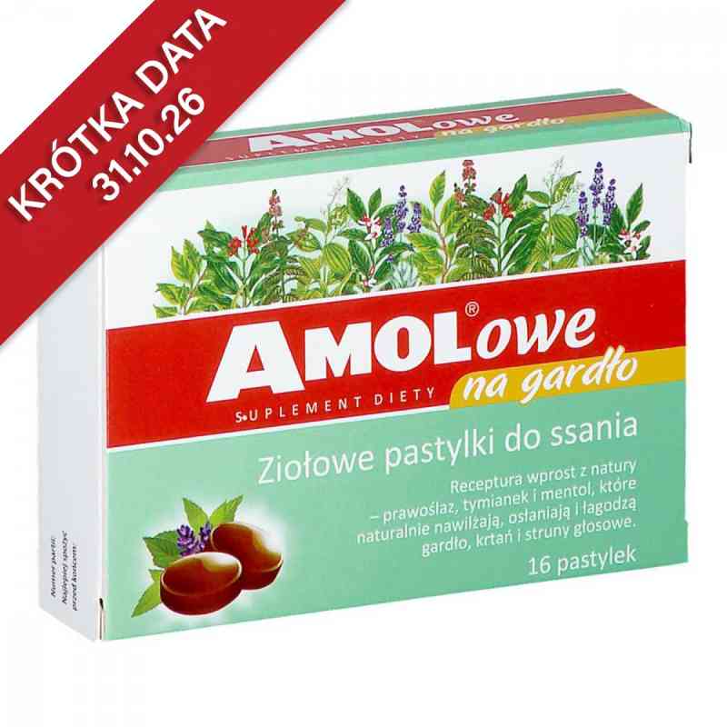 AMOLowe na gardło pastylki do ssania 16  od TAKEDA PHARMA SP. Z O.O. (ŁYSZKOWICE) PZN 08301425