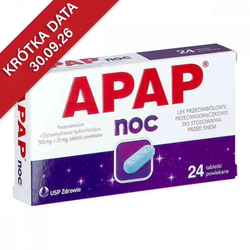 Apap Noc tabletki powlekane 24  od US PHARMACIA SP. Z O.O. PZN 08301481
