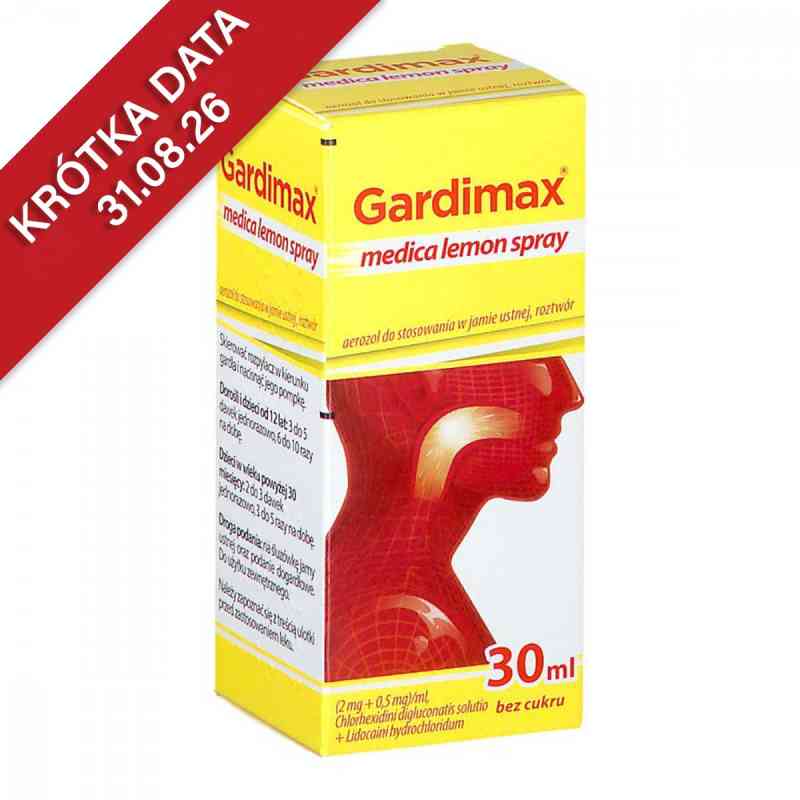 Gardimax medica lemon spray 1  od QUALIPHAR N.V/S.A PZN 08301550