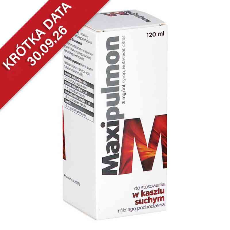Maxipulmon syrop 120 ml od AFLOFARM FARMACJA POLSKA SP. Z O.O. PZN 08301601