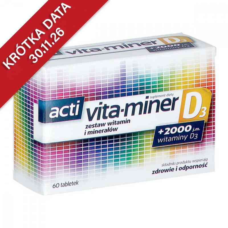 Acti Vita Miner D3 tabletki 60  od AFLOFARM FARMACJA POLSKA SP. Z O.O. PZN 08301637