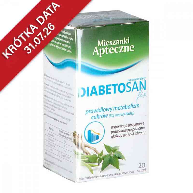 Diabetosan fix saszetki 20  od HERBAPOL-LUBLIN S.A. PZN 08302167