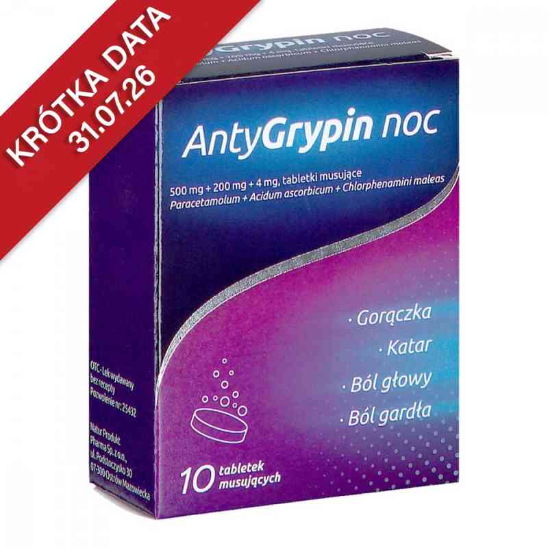AntyGrypin Noc tabletki musujące 10  od NATUR PRODUKT PHARMA SP. Z O.O. PZN 08302289