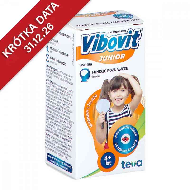 Vibovit Junior Witaminy + Żelazo tabletki do ssania 30  od BRUNEL HEALTHCARE MANUFACTURING LIMITED PZN 08302389