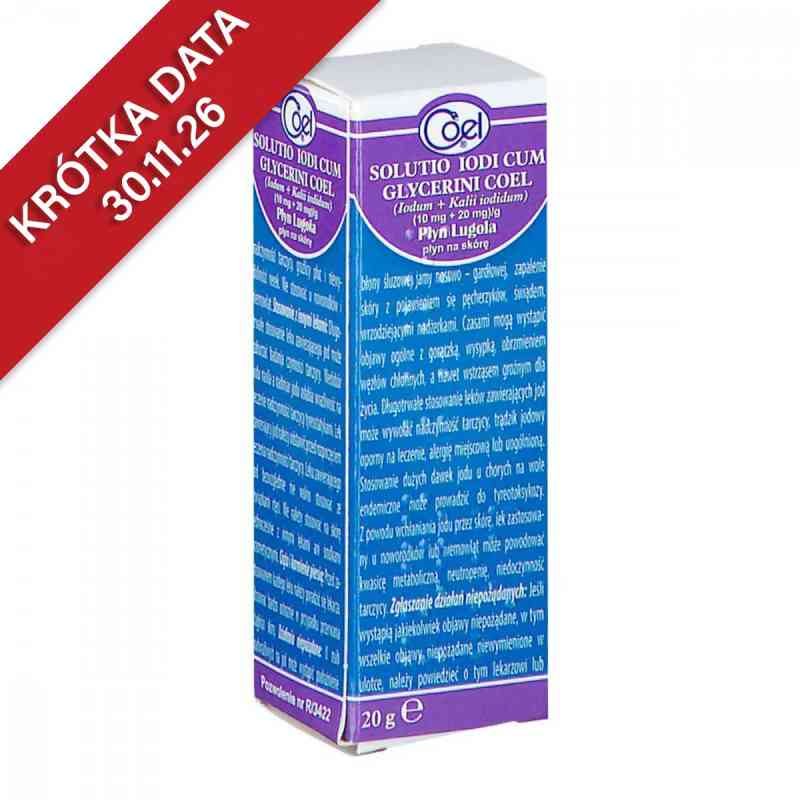 Solutio Iodi Cum Glycerini (Płyn Lugola) 20 g od WYTWÓRNIA EUCERYNY LABORAT.FARMAC.COEL SPÓŁKA JAWN PZN 08302474