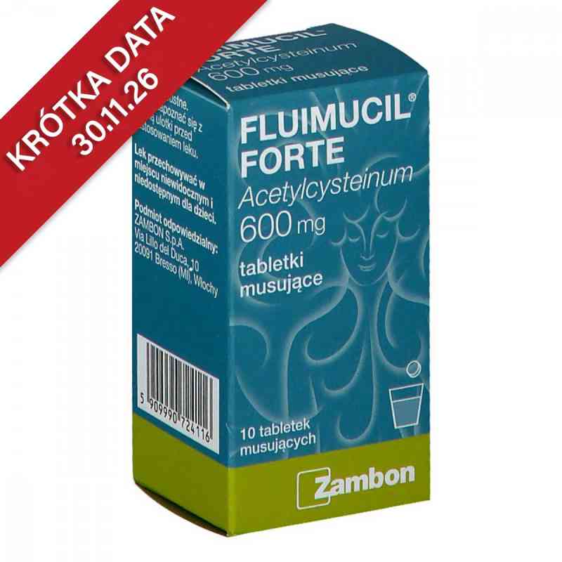 Fluimucil Forte tabletki musujące 10  od ZAMBON GROUP S.P.A PZN 08302500