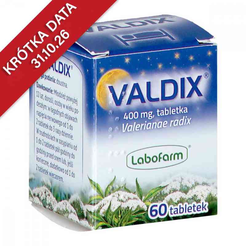 Valdix tabletki Labofarm 400 mg 60  od INNOWAC.-WDROŻ.LABOR.FARM.LABOFARM MGR FARM.TADEUS PZN 08302574