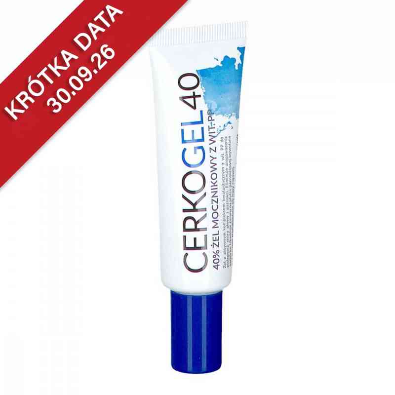 Cerkogel 40 40% żel mocznikowy z wit. PP 30 g od CERKO SP. Z O.O. SP. K. PZN 08302678
