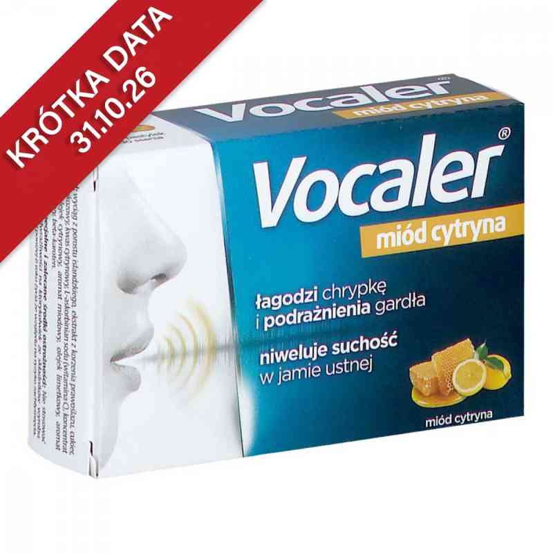 VOCALER miód cytryna pastylki 12  od AFLOFARM FARMACJA POLSKA SP. Z O.O. PZN 08302927