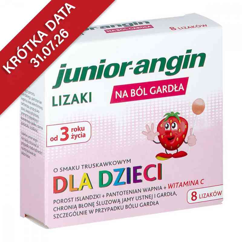 Junior Angin lizaki na ból gardła dla dzieci 8  od HCS HEALTHCARE SUPPLY GMBH PZN 08302957