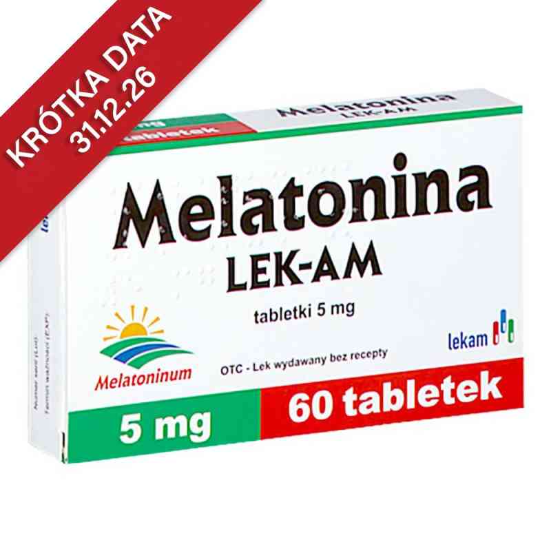 Melatonina LEK-AM tabletki 60  od PRZEDS. FARMACEUTYCZNE LEK-AM SP. Z O.O. PZN 08303580