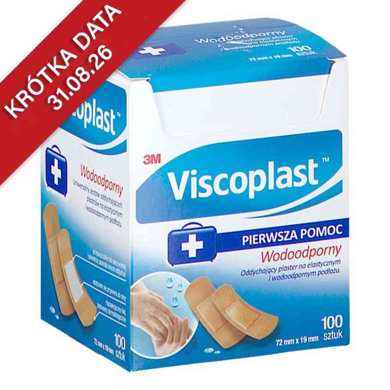 Plast. Wodoodporny 72mm x 19mm 100  od 3M POLAND MANUFACTURING SP. Z O.O. PZN 08304232