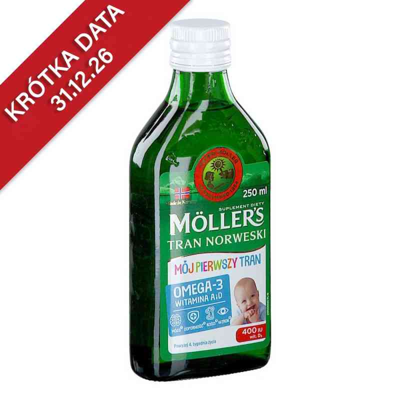 Moller's Mój Pierwszy Tran Norweski płyn 250 ml od ORKLA HEALTH AS PZN 08304419