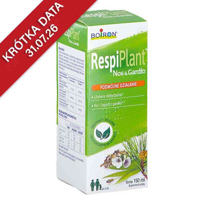 RespiPlant Nos & Gardło syrop 150 ml od BOIRON S.A. PZN 08304493