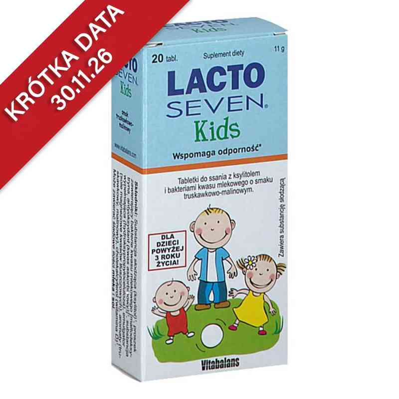 Lacto Seven Kids tabletki do ssania 20  od VITABALANS OY PZN 08304554