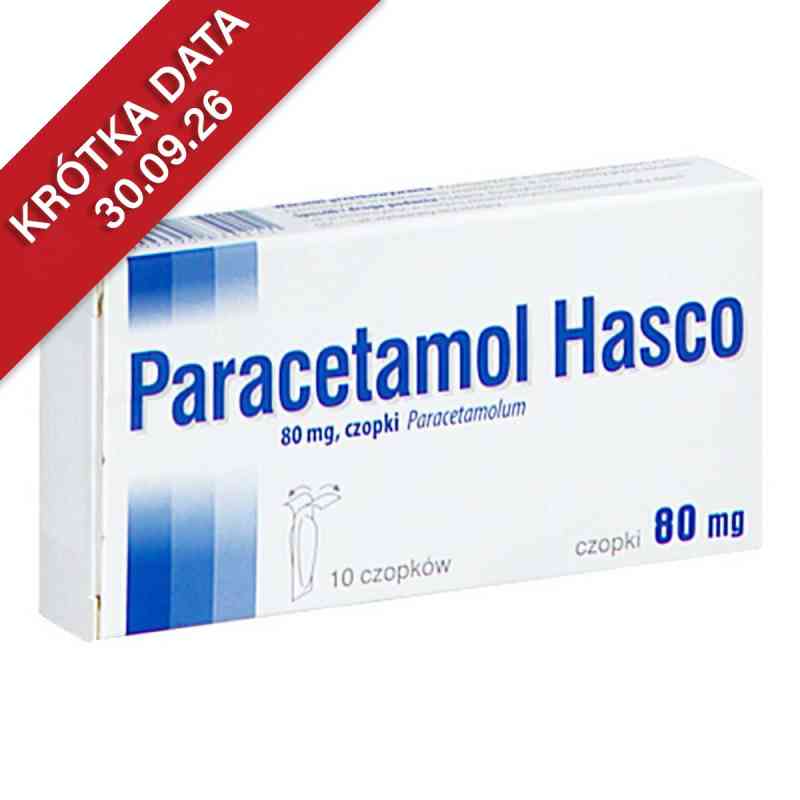Paracetamol Hasco czopki 80 mg 10  od PRZEDSIĘBIORSTWO PRODUKCJI FARMACEUTYCZNEJ HASCO-L PZN 08304764