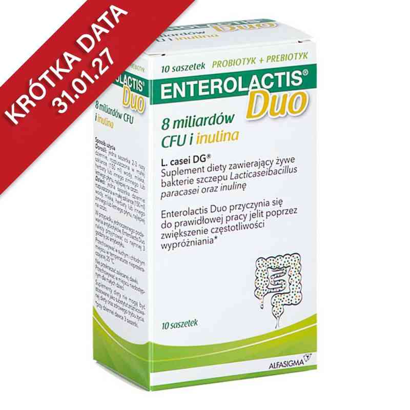 Enterolactis Duo saszetki 10  od BIOFARMA SRL PZN 08305178