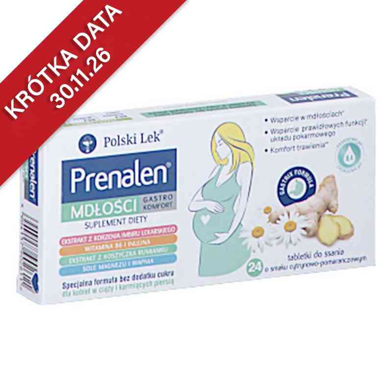 Prenalen Mdłości Gastro Komfort tabletki do ssania 24  od POLSKI LEK  PZN 08305197