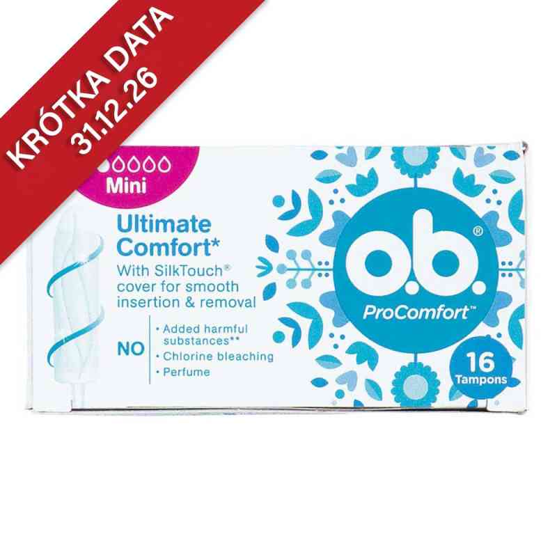 Ob. ProComfort Tampony higieniczne mini 16  od JOHNSON & JOHNSON SEZANNE PZN 08305256