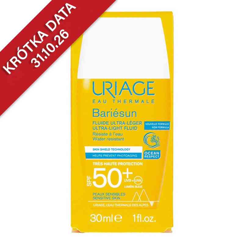 Uriage Bariesun SPF 50+ fluid ultralekki 30 ml od LABORATOIRES DERMATOLOGIQUES D'URIAGE PZN 08305655