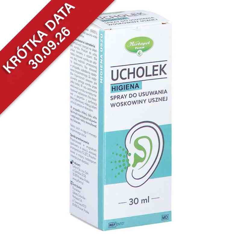 Ucholek Higiena Spray do usuwania woskowiny usznej 30 ml od GOFARM SP. Z O.O. S.K. PZN 08305839
