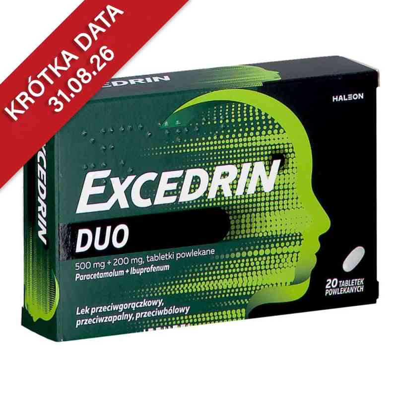 Excedrin Duo tabletki 20  od ZAKŁ. FARMACEUTYCZNE POLPHARMA S.A. PZN 08305954