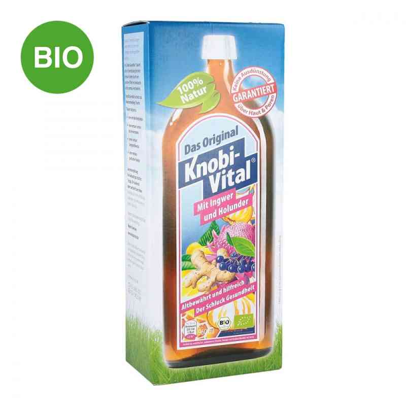 Knobivital syrop z imbirem i kwiatem bzu czarnego 960 ml od KnobiVital Naturheilmittel GmbH PZN 08801001