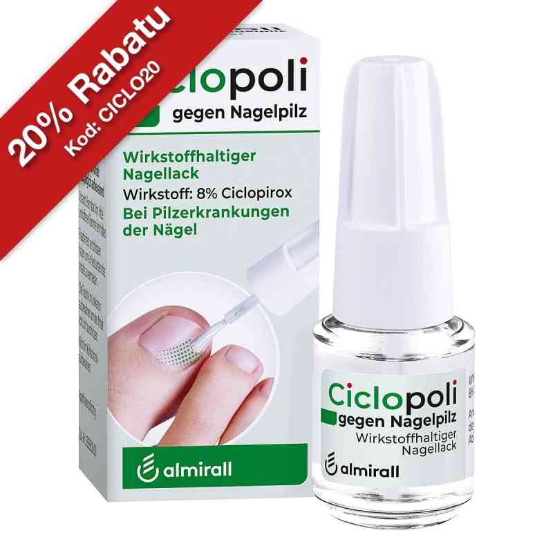 Lakier przeciwgrzybiczy do paznokci Ciclopoli 6.6 ml od ALMIRALL HERMAL GmbH PZN 08907142