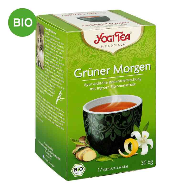 Yogi herbata Zielony poranek saszetki 17X1.8 g od YOGI TEA GmbH PZN 09688133